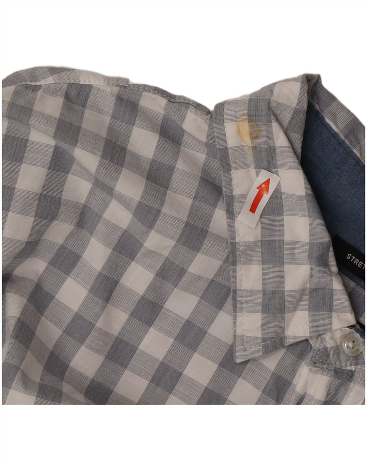 Lee Chemise coupe régulière pour homme 2XL en coton à carreaux gris