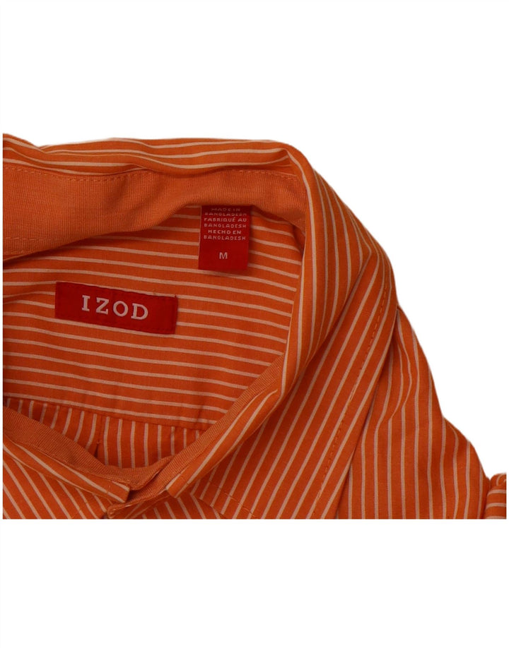 Izod Chemise Homme Rayure Orange Moyenne