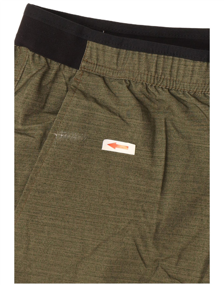 Columbia Short de Sport Homme Kaki Moyen Colorblock Polyester