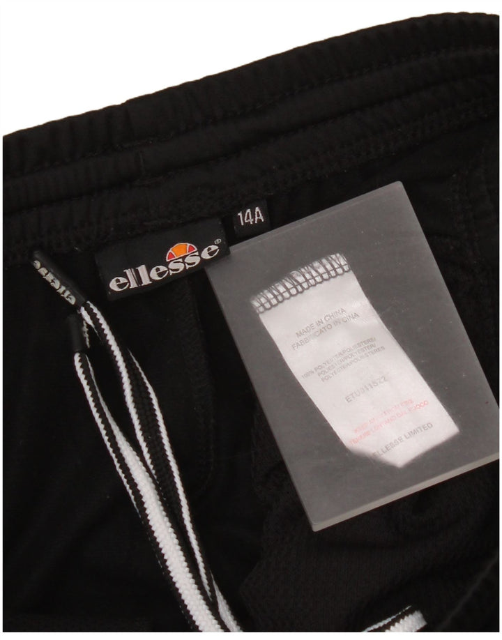 Ellesse Pantalon de survêtement garçon 13-14 ans Noir Polyester
