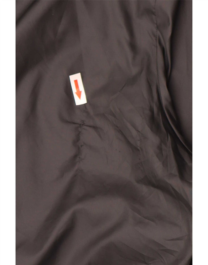 Nike Veste de pluie à capuche graphique pour homme UK 42 XL Noir Polyester