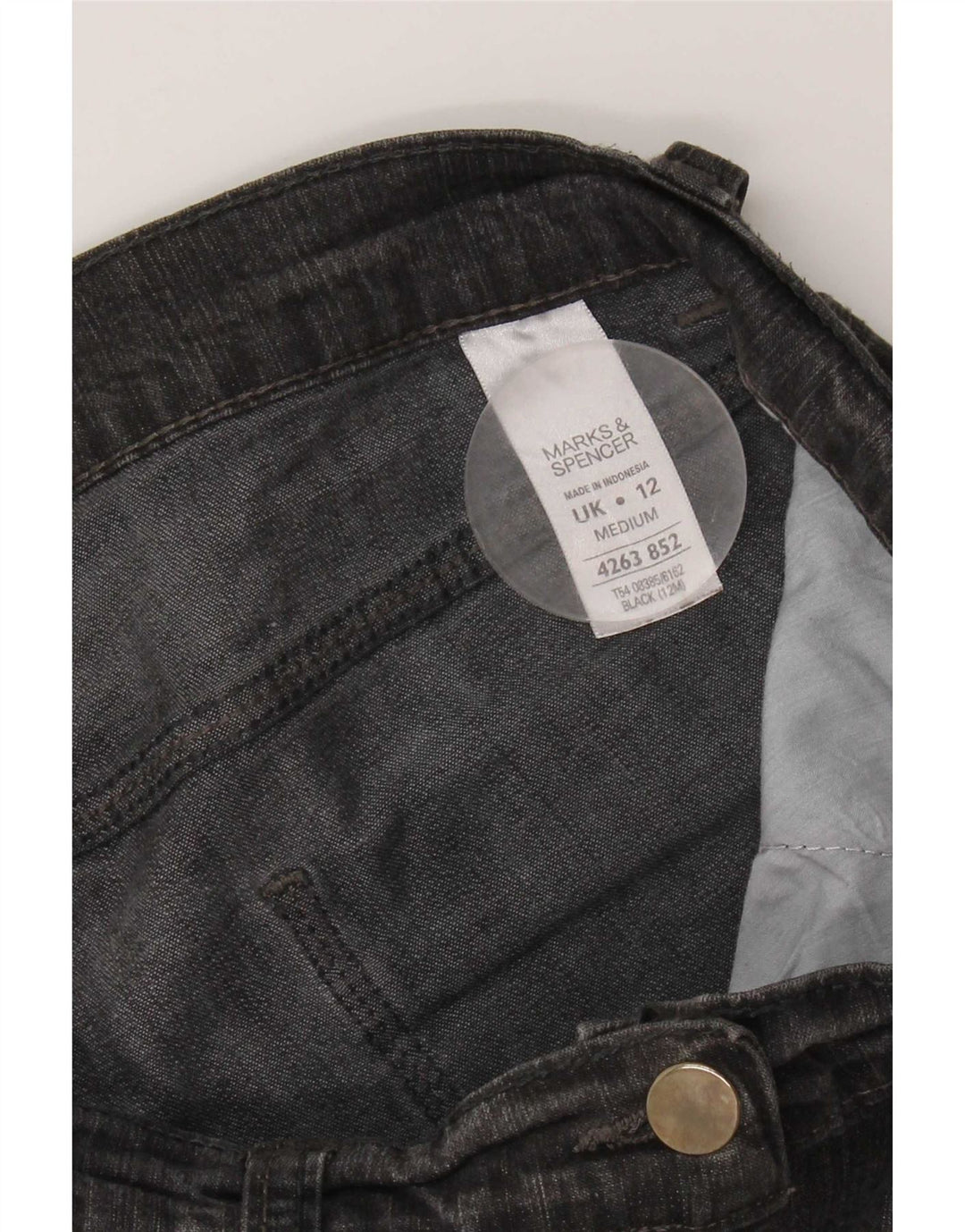 Marks & Spencer Jean bootcut pour femme UK 12 Medium W30 L29 Coton noir