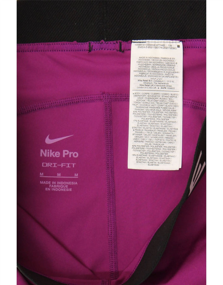 Nike Legging graphique Dri Fit pour femme UK 12 Violet moyen Polyester
