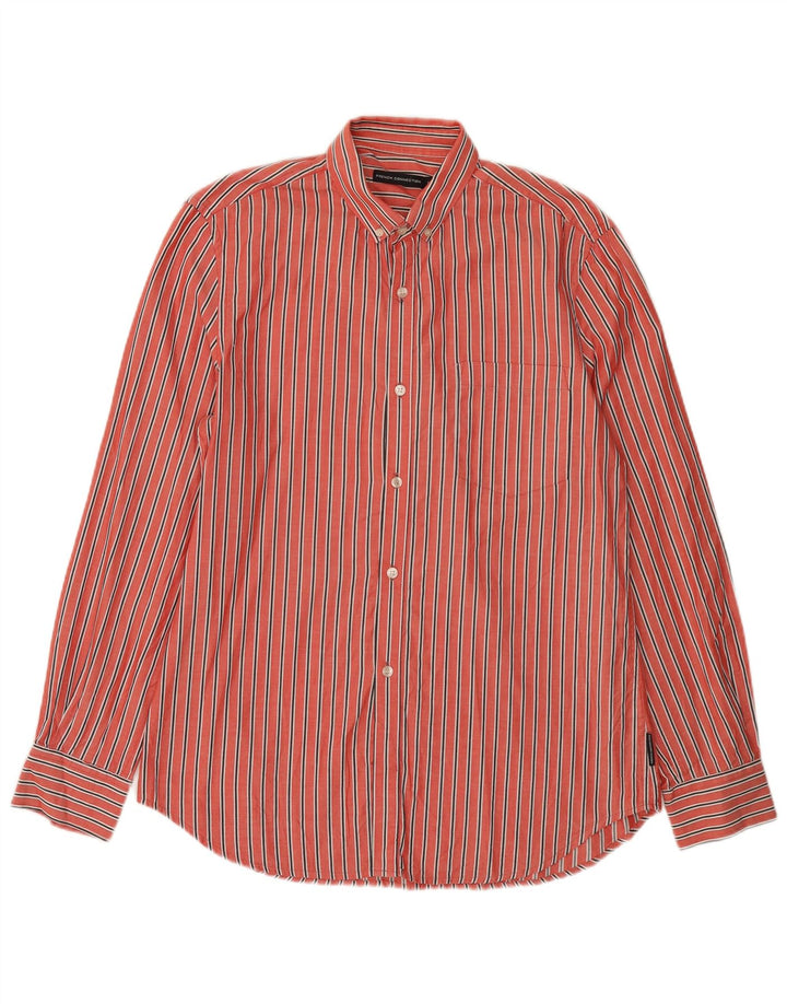 FRENCH CONNECTION Chemise Homme Coton Rayé Rouge Moyen