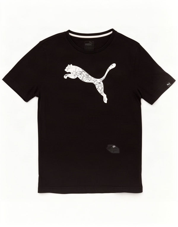 Puma T-Shirt Graphique Homme Noir Moyen Coton