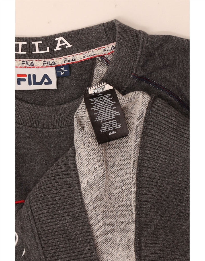 Fila Sweat-Shirt Graphique Homme Gris Moyen Coton