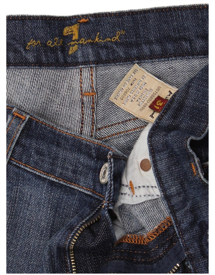 7 For All Mankind Jean Bootcut Femme W31 L30 Bleu Coton