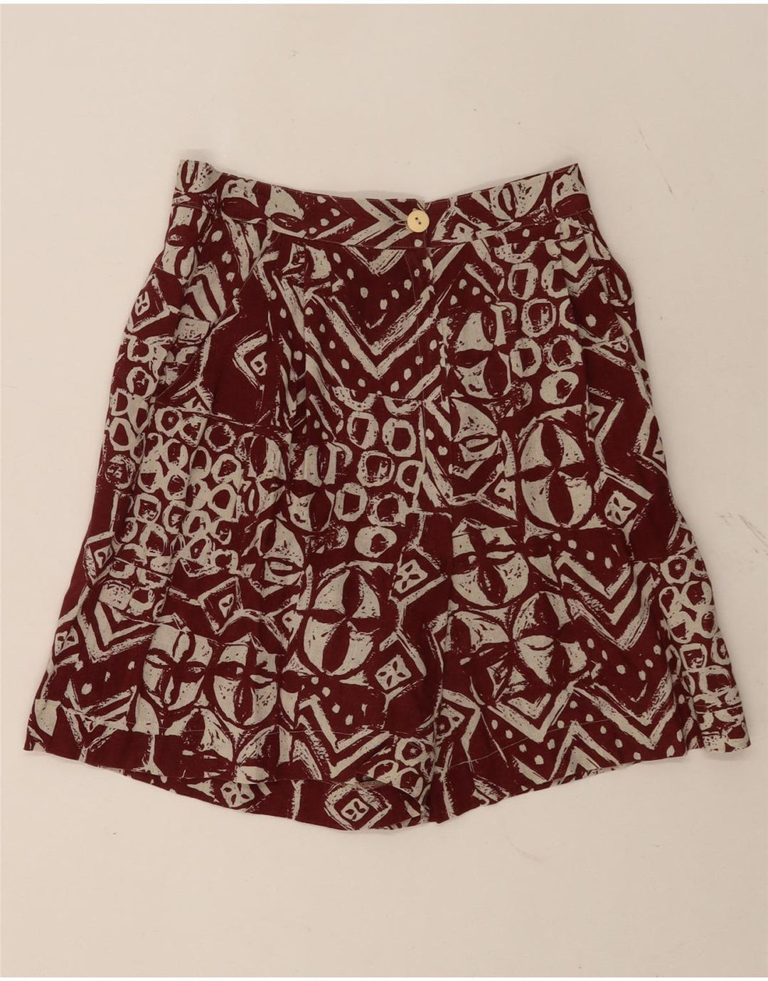 Marcello Cioni Short Chino Femme IT 44 Medium W26 Marron Géométrique