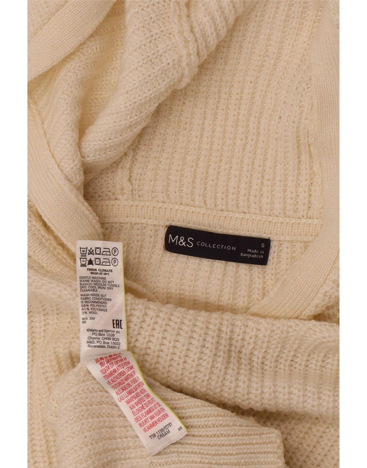 Marks & Spencer Pull à capuche pour femme UK 10 Small Blanc cassé