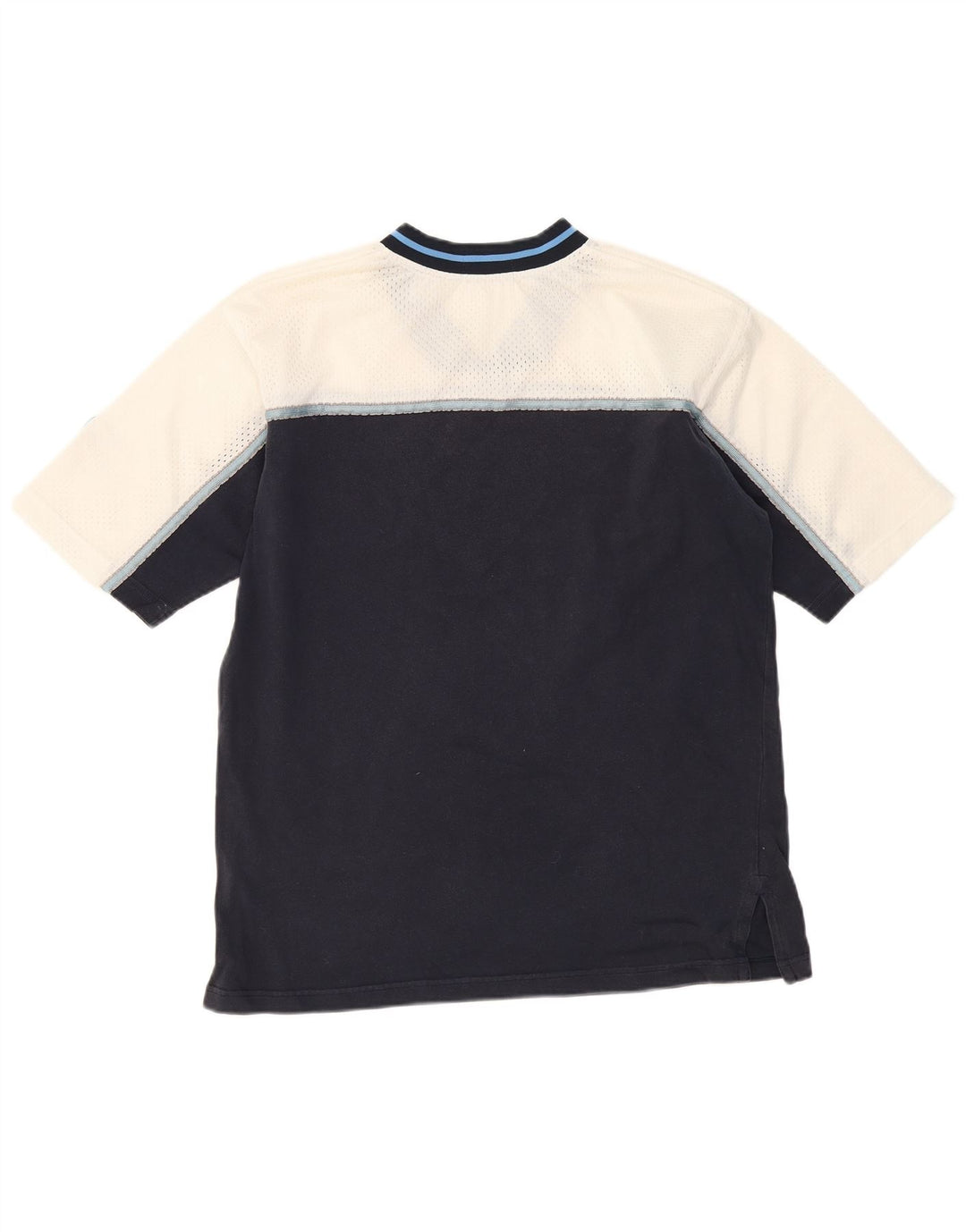 FILA T-Shirt Homme Haut Petit Bleu Marine Colorblock Coton