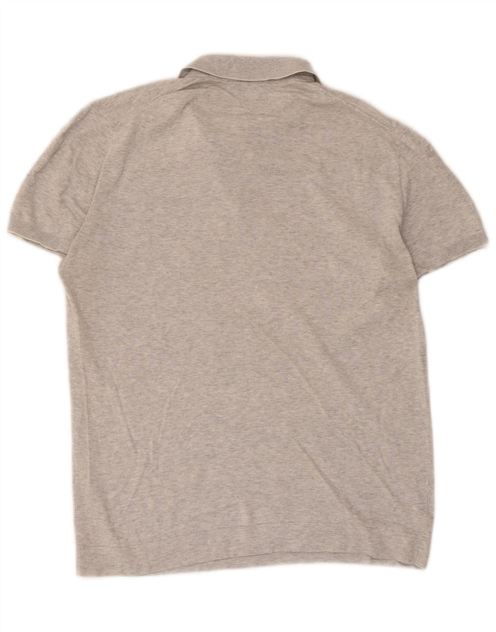Massimo Dutti Polo Homme Gris Moyen Moucheté