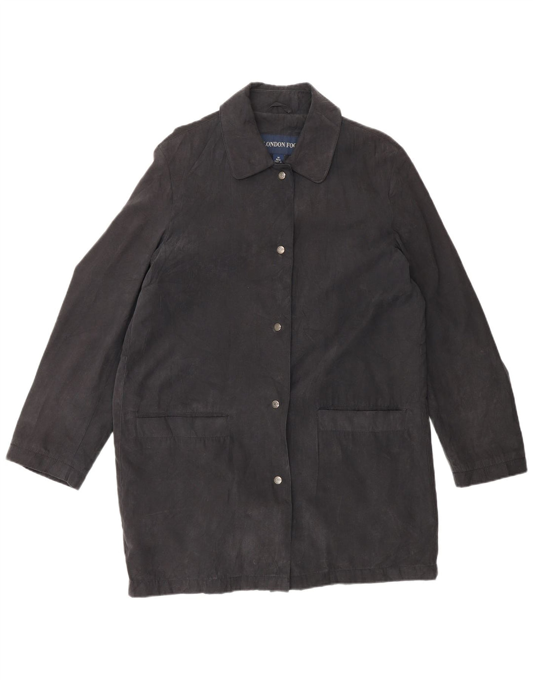 London Fog Pardessus pour femme UK 14 Medium Noir Polyester