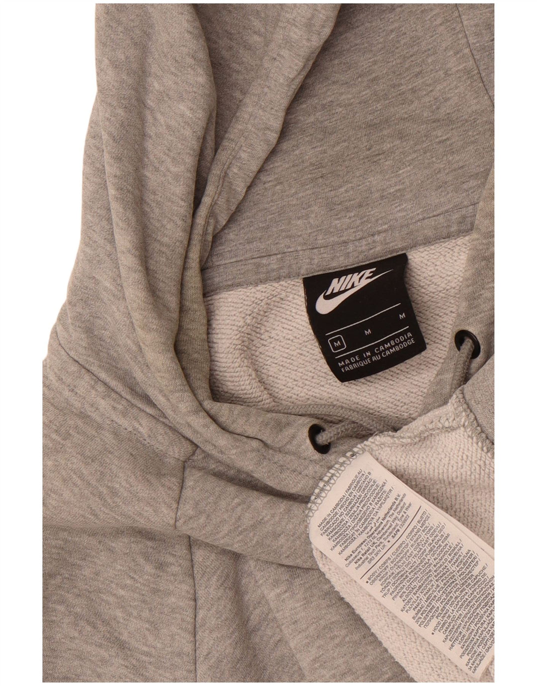 Nike Pull à capuche en coton moucheté gris moyen pour homme