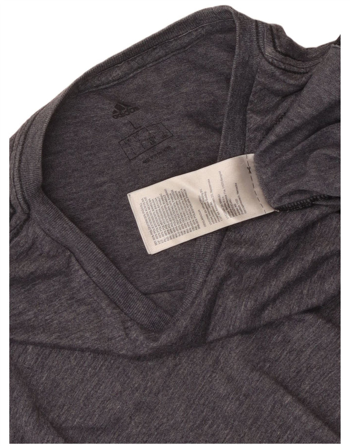 Adidas T-Shirt Homme Haut Large Bleu Marine Moucheté Polyester