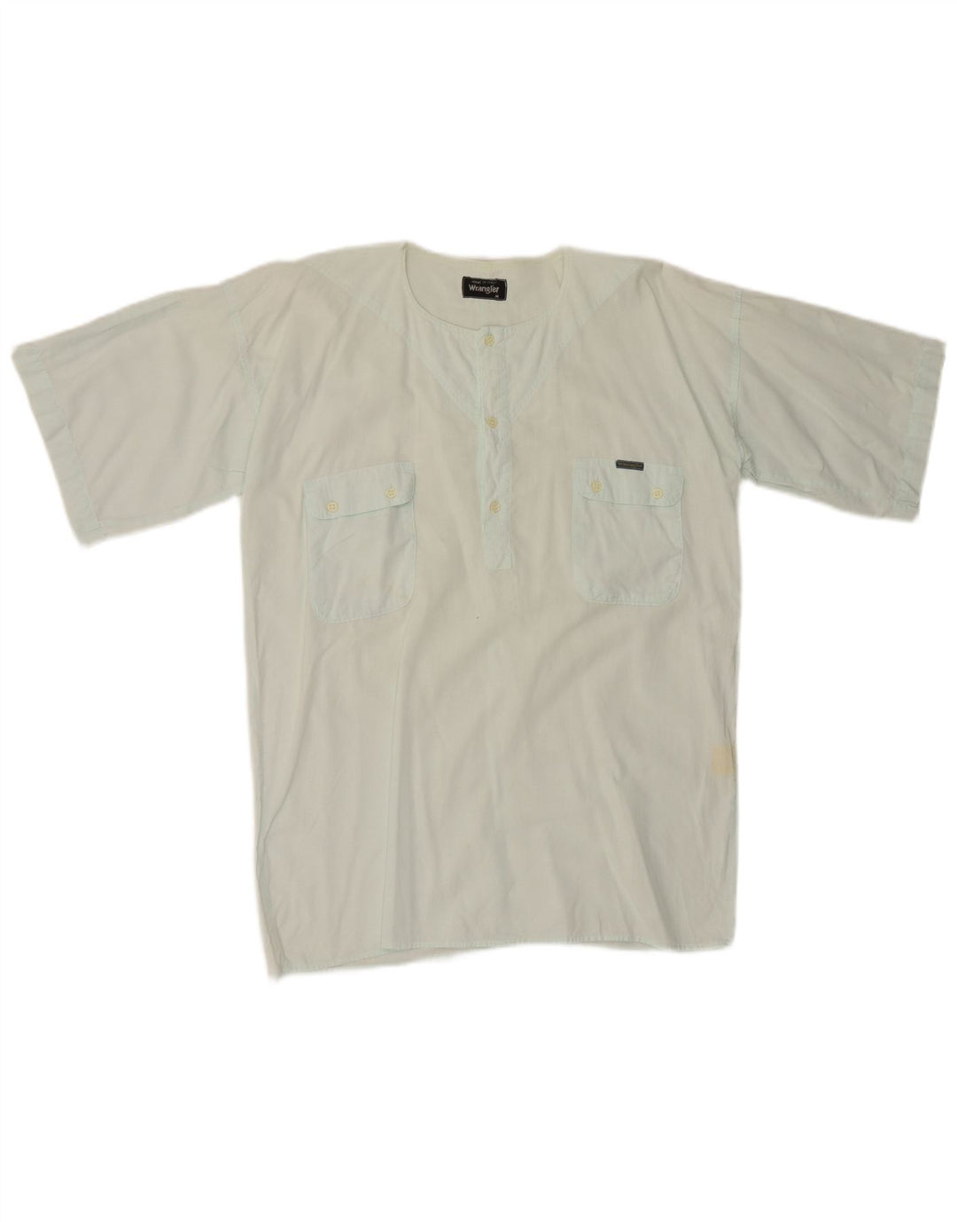 Wrangler Chemise pull à manches courtes pour homme en coton turquoise moyen