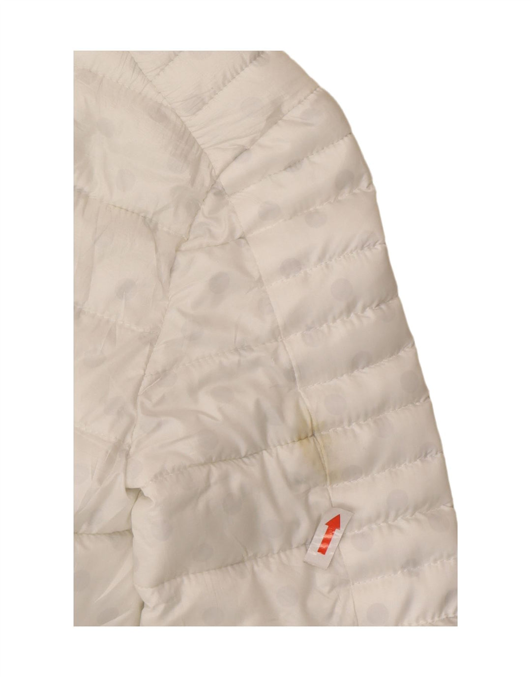 Guess Veste matelassée pour femme UK 6 XS Blanc à pois en polyester