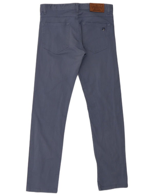 Harmont & Blaine Pantalon décontracté slim pour femme W32 L31 Bleu Coton