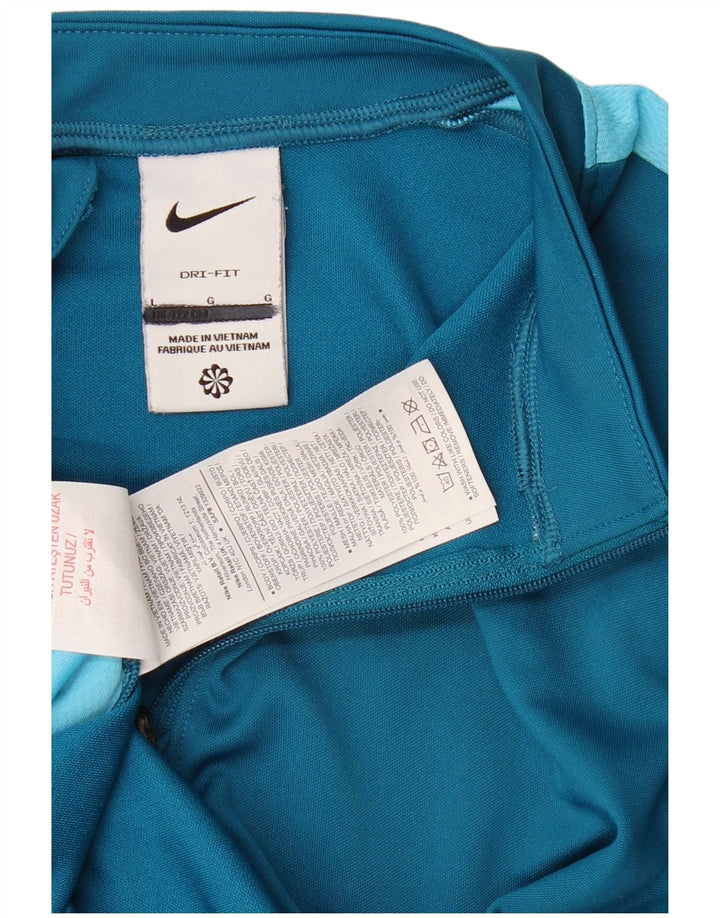 NIKE Haut de survêtement Dri Fit pour fille 12-13 ans Bleu Taille L