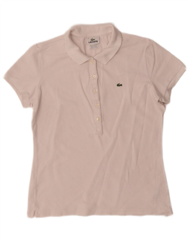 Lacoste Polo Femme Taille 42 Grand Coton Blanc