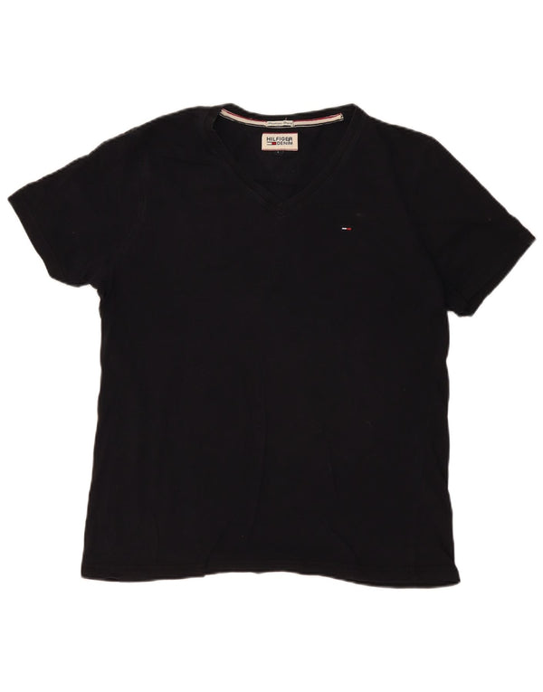 Tommy Hilfiger T-Shirt Homme Haut Large Noir Coton