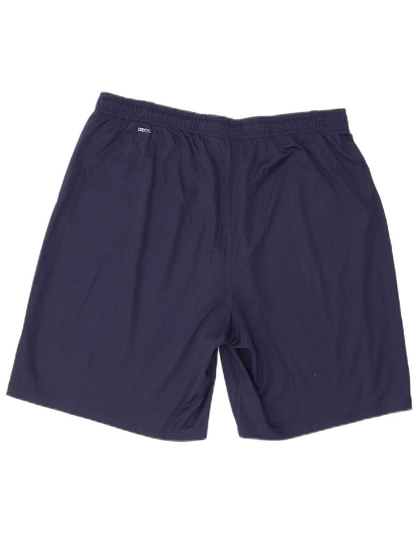 Puma Short de sport pour hommes, grand, bleu marine, polyester