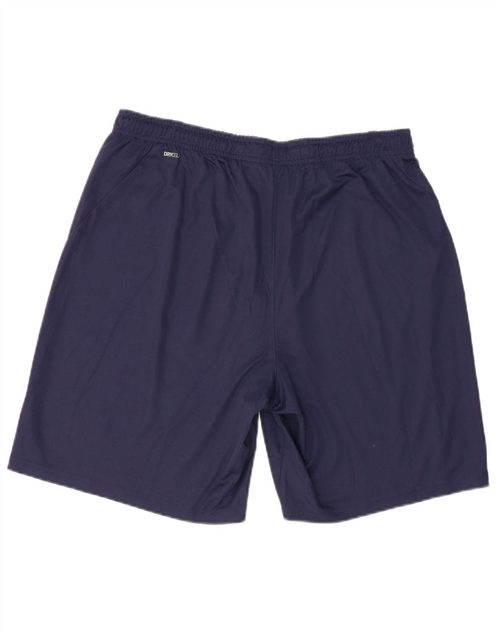 Puma Short de sport pour hommes, grand, bleu marine, polyester