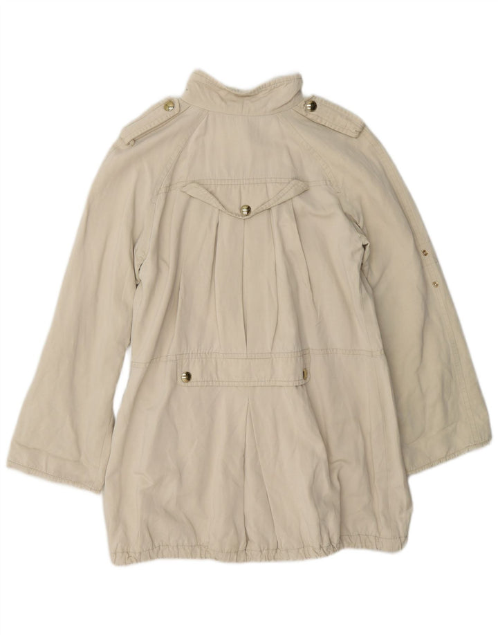 Elisabetta Franchi Veste Militaire Femme IT 46 Large Blanc Cassé