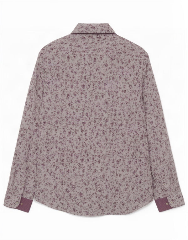 Ted Baker Chemise Homme Taille 6 2XL Gris Coton Floral