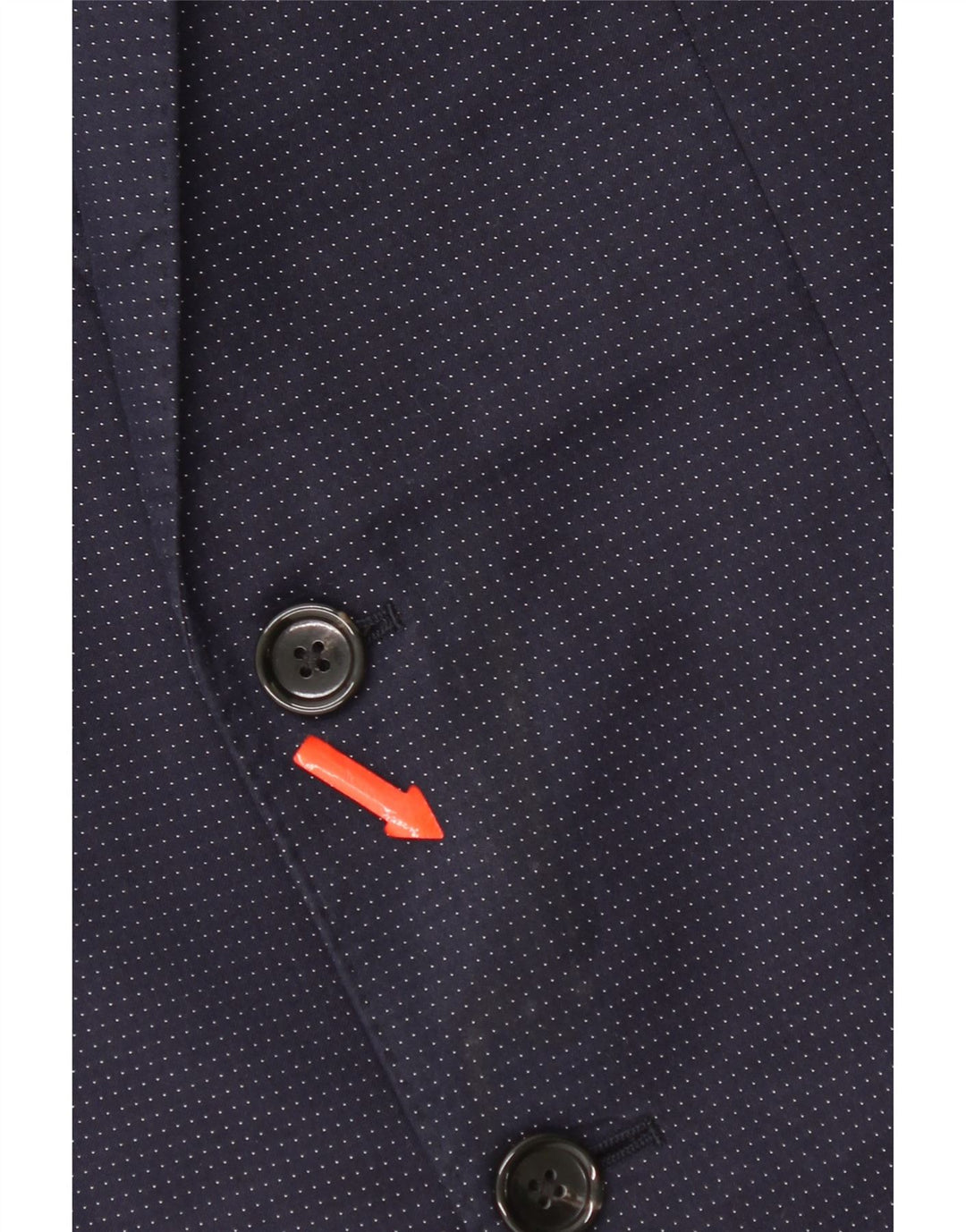 J. Crew Veste blazer Ludlow 2 boutons pour homme UK 36 Small Bleu marine à pois