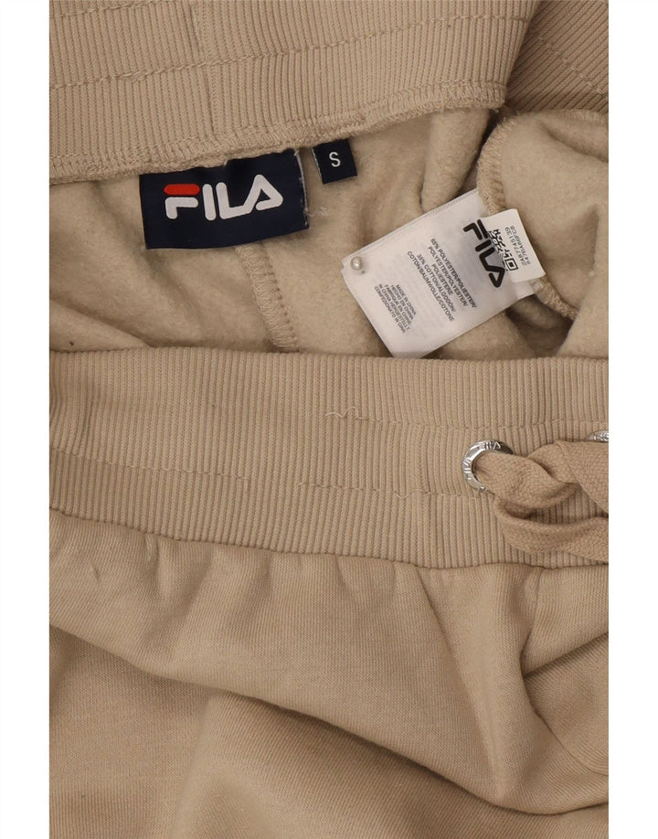 Fila Pantalon de survêtement graphique pour femme UK 10 Small Beige Polyester
