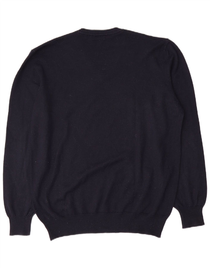 SIR RAPHAEL Pull col V homme 2XL bleu marine acrylique