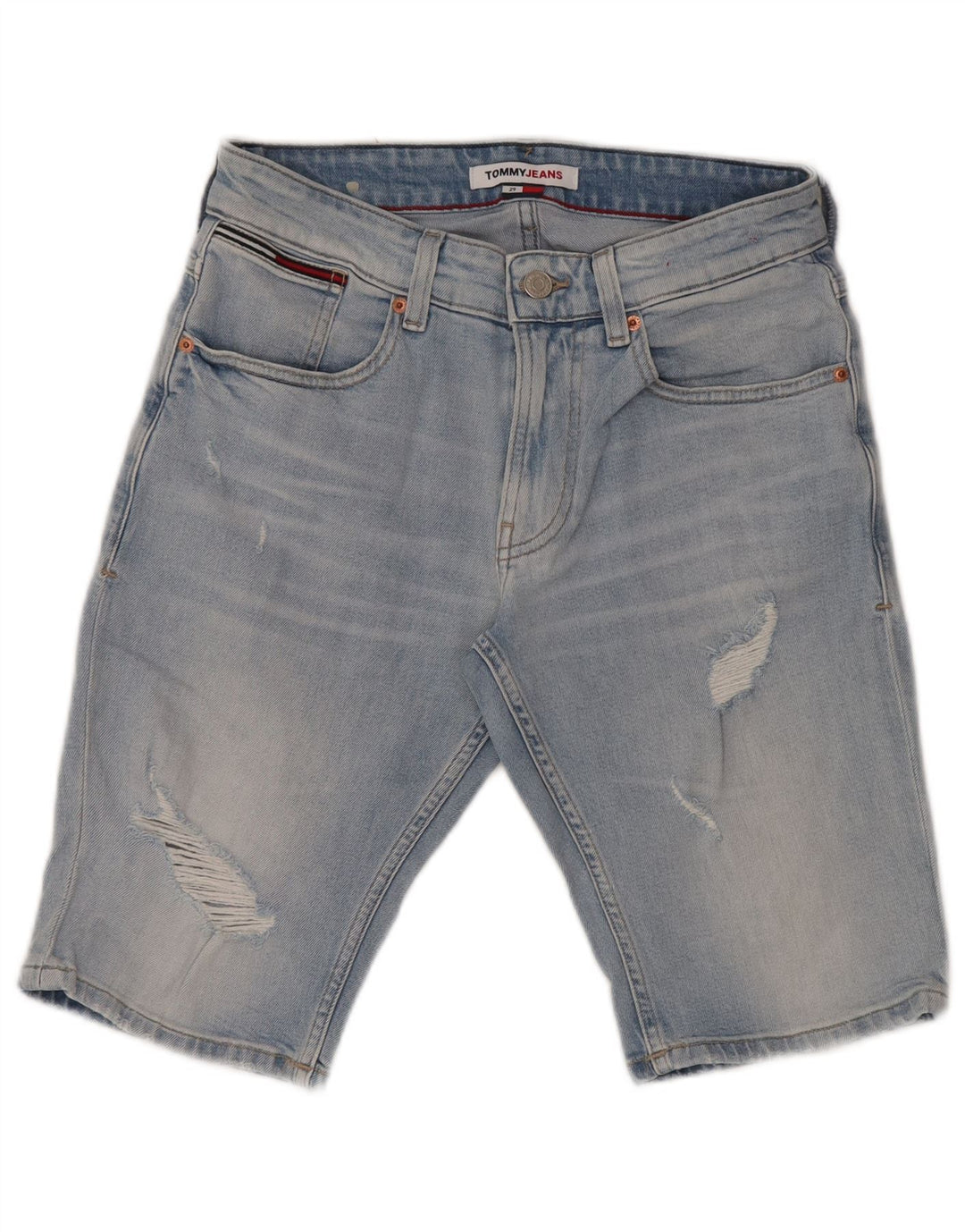 TOMMY HILFIGER Short en Jean Ronnie Coupe Relax Homme W29 Petit Bleu