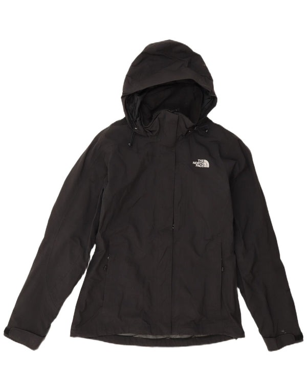 The North Face Veste de pluie à capuche pour femme UK 10 Petit nylon noir