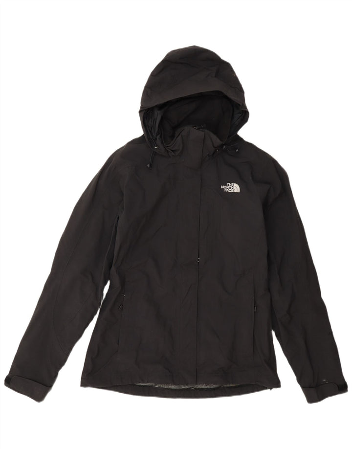 The North Face Veste de pluie à capuche pour femme UK 10 Petit nylon noir