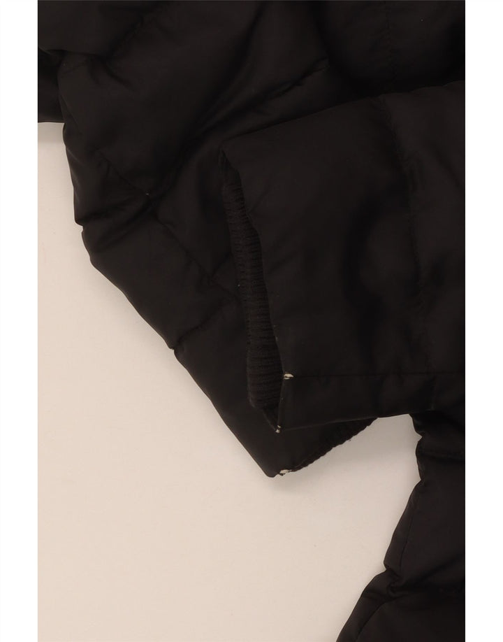 Tommy Hilfiger Manteau rembourré à capuche pour femme UK 10 Petit Noir Polyester