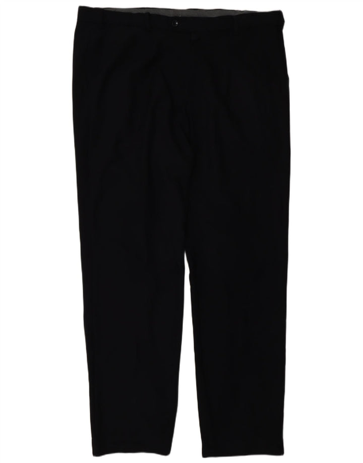 Marks & Spencer Pantalon de costume droit pour homme W40 L33 Bleu marine