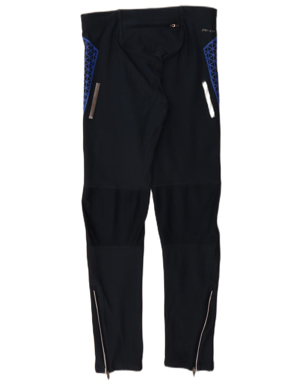 Nike Legging Dri Fit pour femme UK 8 Small Bleu marine géométrique Polyester
