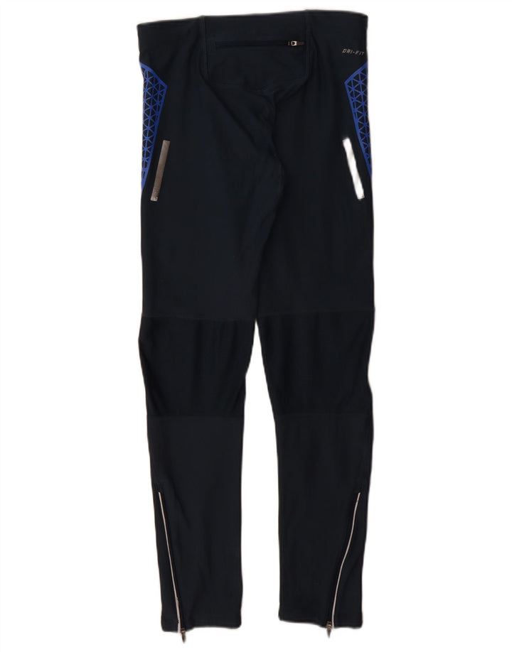 Nike Legging Dri Fit pour femme UK 8 Small Bleu marine géométrique Polyester