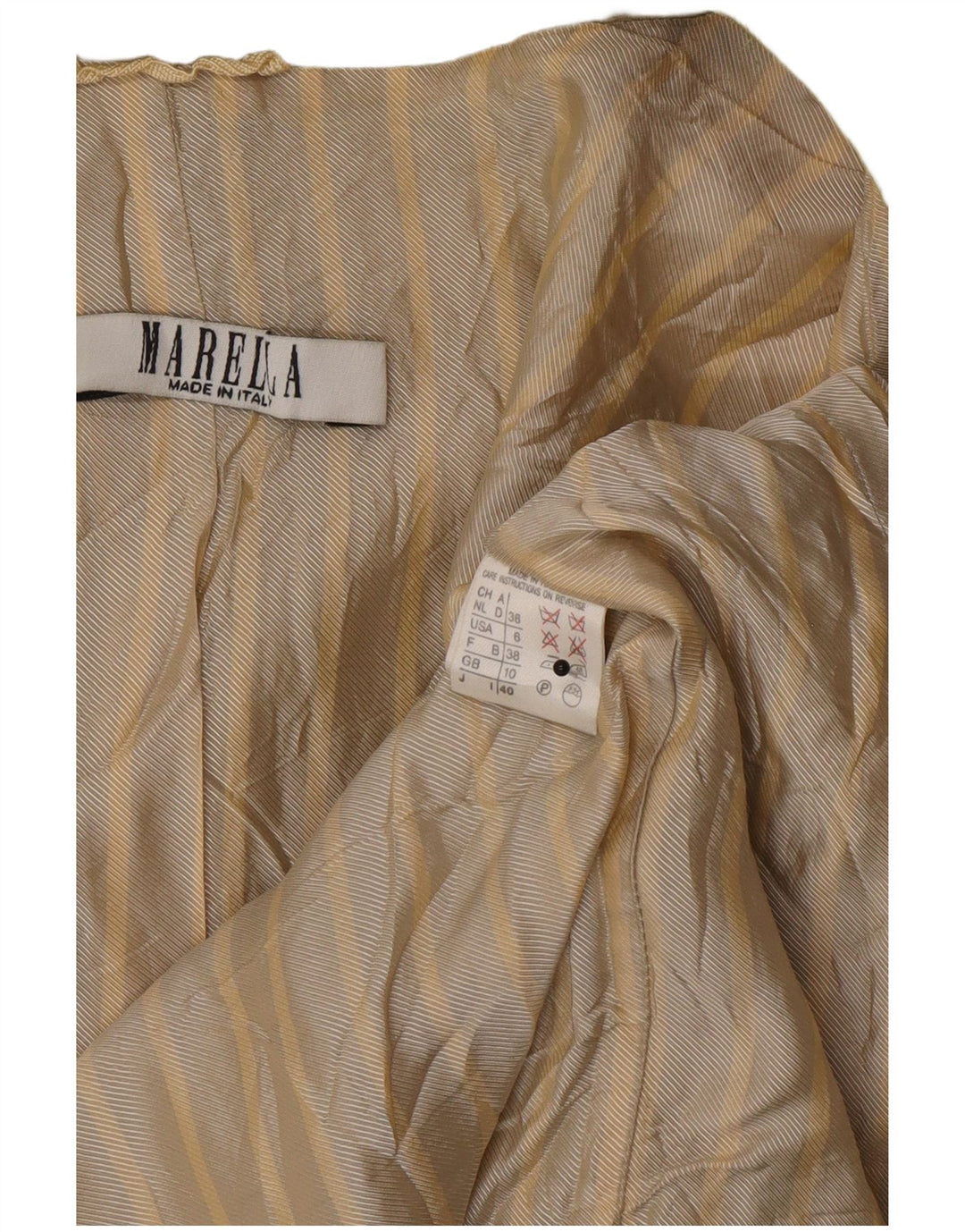 Marella Veste blazer surdimensionnée à 5 boutons pour femme UK 10 Petite laine kaki