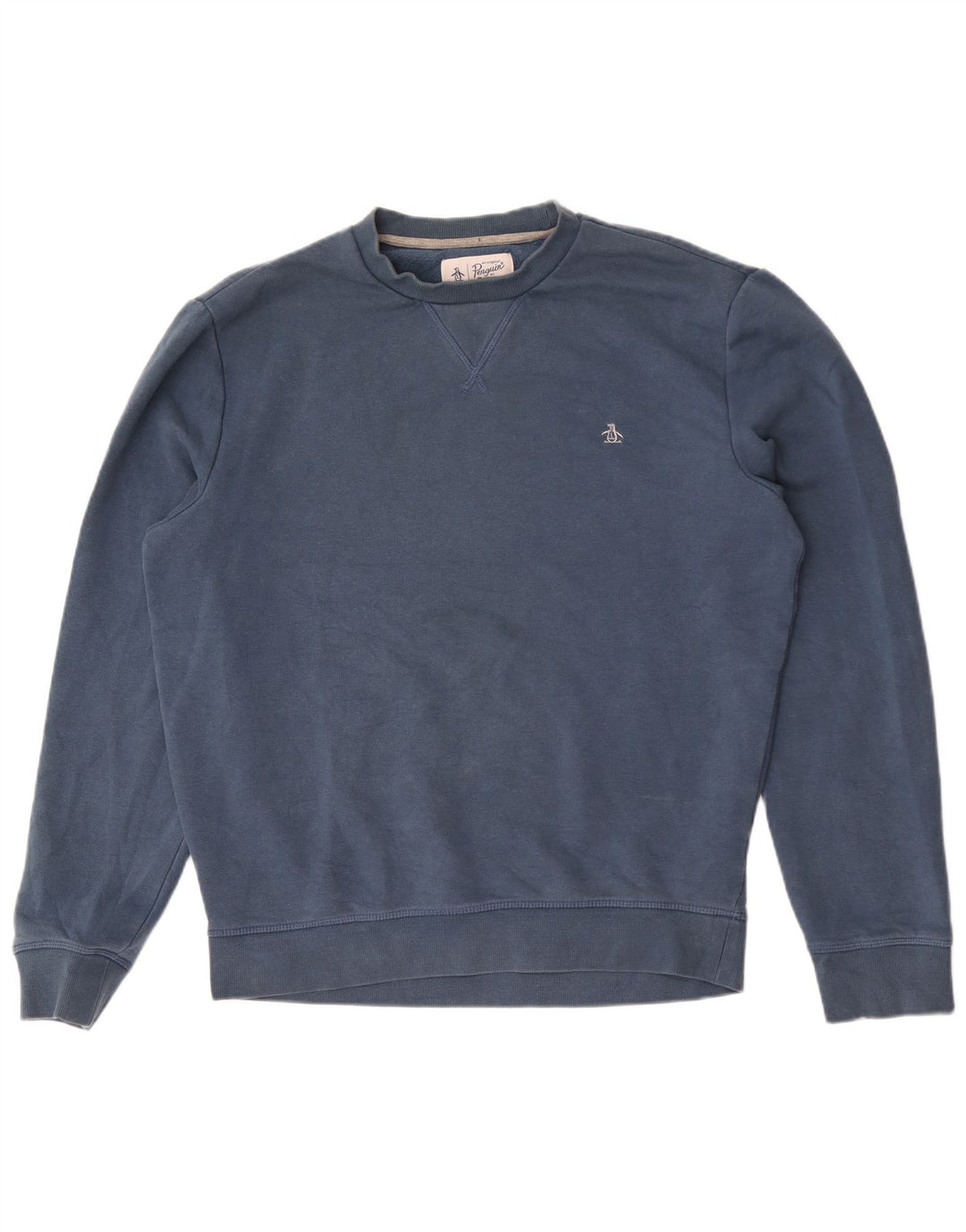 Penguin Sweat-shirt pour homme en coton bleu Taille L