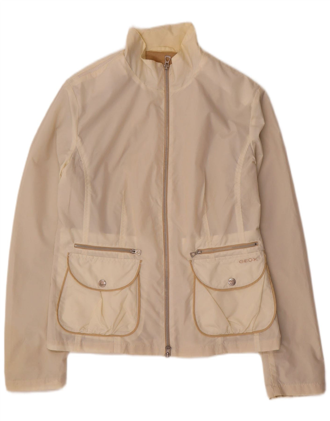 GEOX RESPIRA Veste de pluie pour femme UK 10 Small Blanc