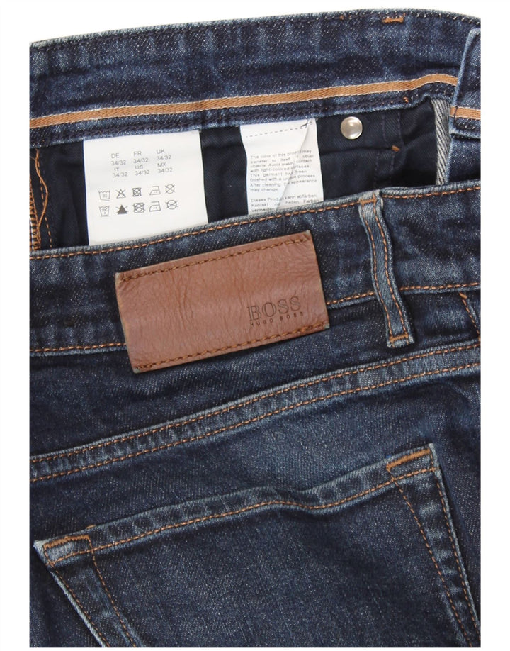 HUGO BOSS Jean Slim W34 L32 Homme Bleu Marine