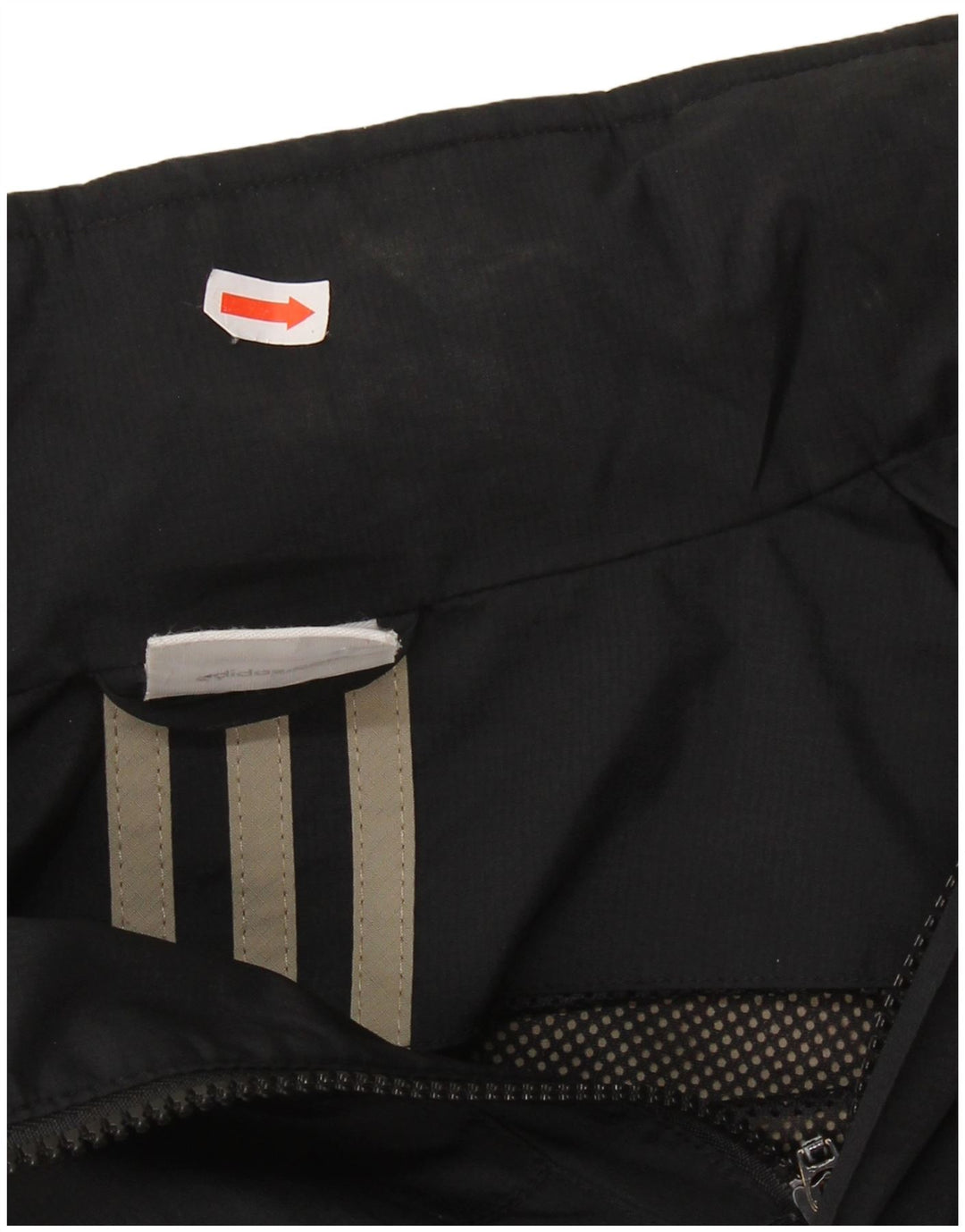 ADIDAS Veste de pluie à capuche pour homme UK 38 Medium Noir Colourblock Polyester