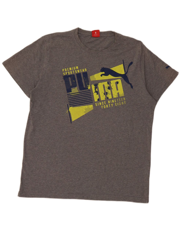 Puma T-Shirt Graphique Homme XL Gris