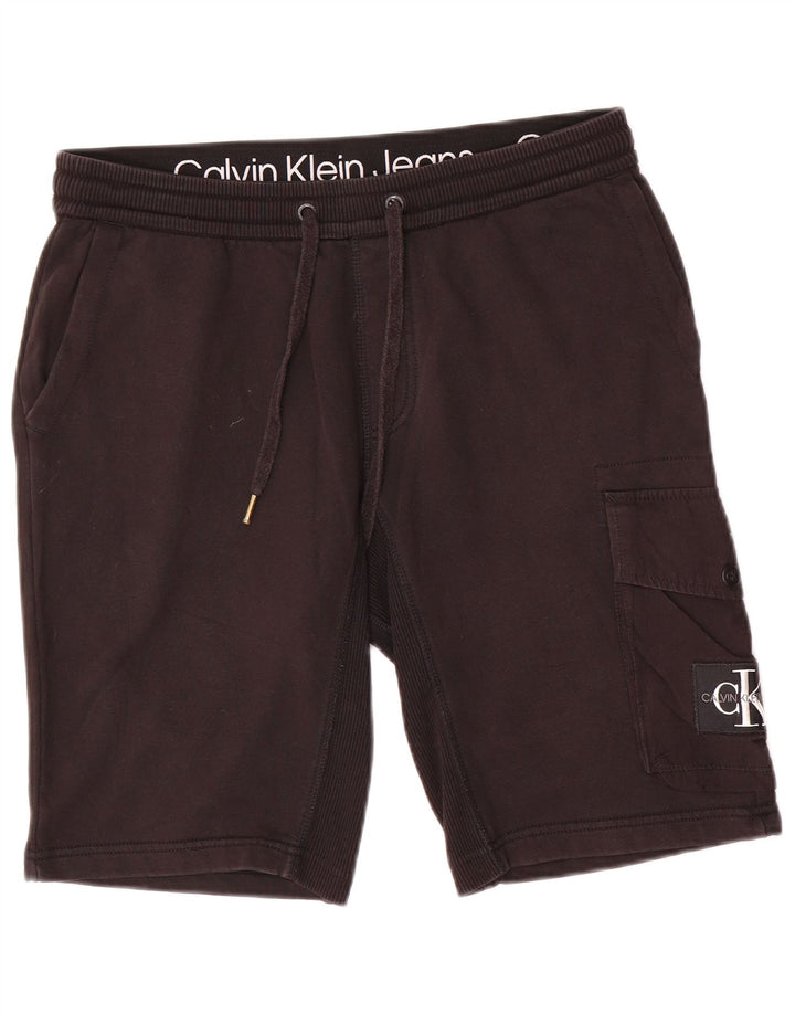 Calvin Klein Short de sport homme en coton noir moyen