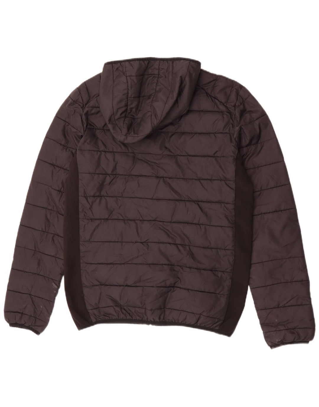 Ellesse Veste matelassée à capuche pour homme UK 36 Small Noir Nylon