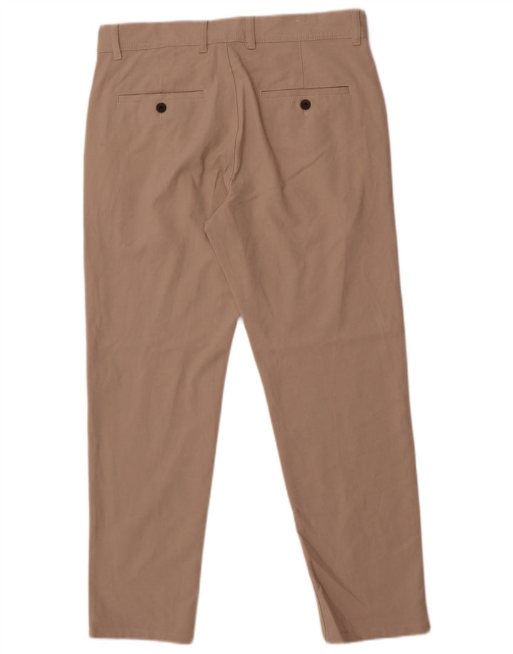 Zara Pantalon Chino Slim Homme EU 40 Moyen W31 L28 Beige Polyester