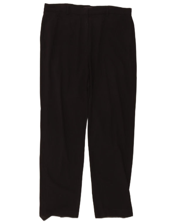 Marks & Spencer Pantalon chino droit pour femme UK 16 Large W34 L30 Noir