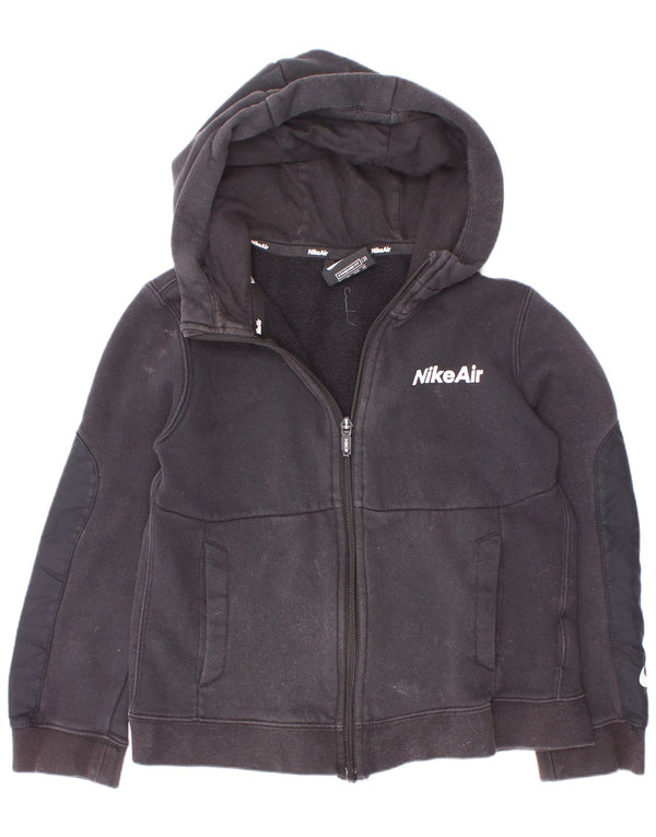 Nike Pull à capuche zippé coupe standard pour garçon 6-7 ans XS Noir Coton