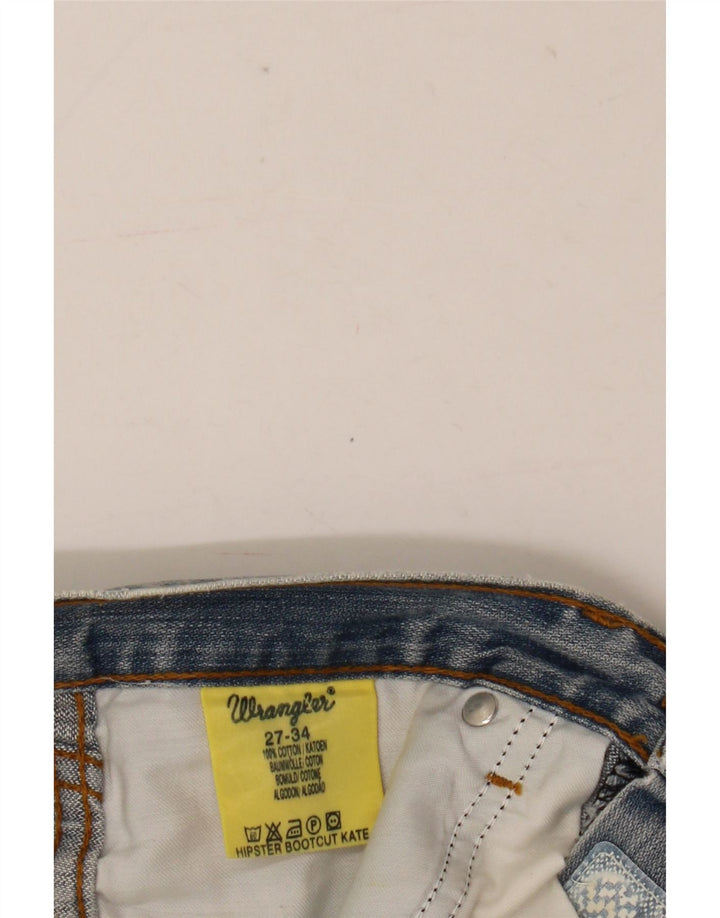 Wrangler Jean Hipster Bootcut Femme W27 L34 Bleu Coton